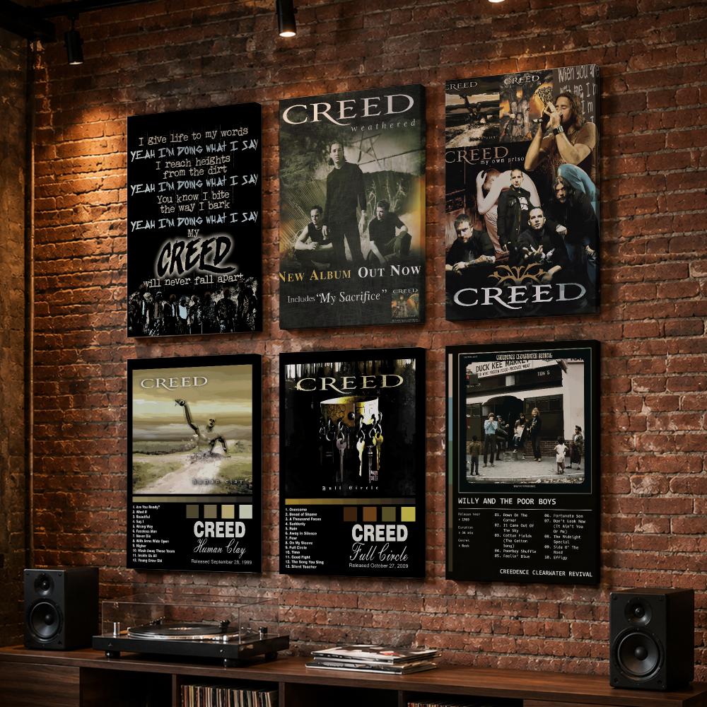 Live Rock - Vintage Rock Star C-Creed Grubu Çerçeveli