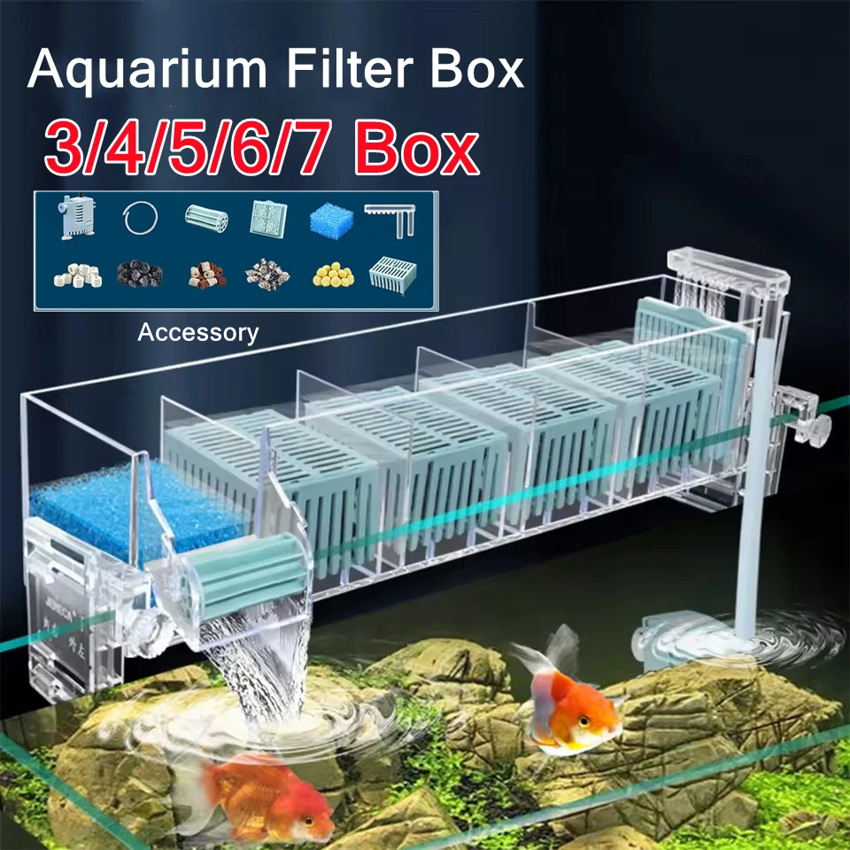 Reef Tank Filter - 220V Akvaryum Duvara Monte Şelale Filtre
