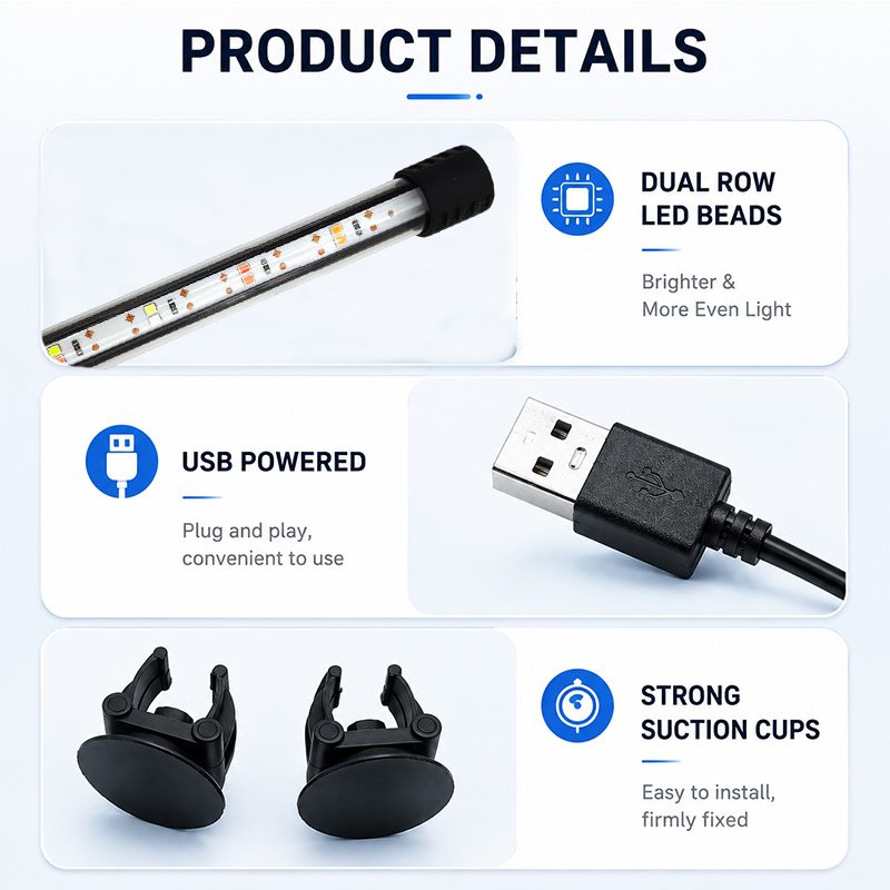 18-58 cm USB ile Çalışan, Tam  - Aquarium Marine Lights incelemesi ve fiyatı