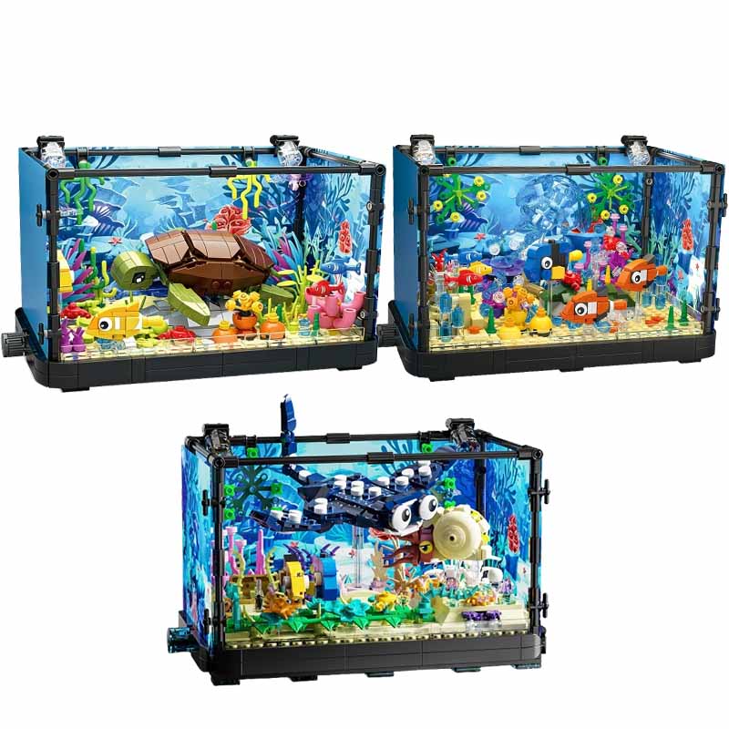 Işıklı Balık Tankı Yapım Blokl - Ocean Aquarium incelemesi ve fiyatı