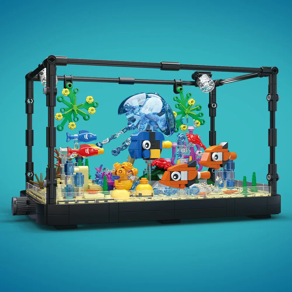 Işıklı Balık Tankı Yapım Blokl - Ocean Aquarium incelemesi ve fiyatı
