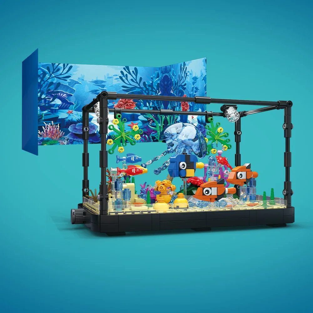 Işıklı Balık Tankı Yapım Blokl - Ocean Aquarium incelemesi ve fiyatı